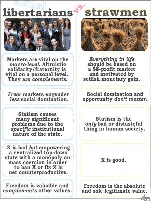 libertarians vs strawmen