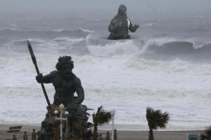 hurricane sandy godzilla