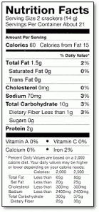 nutrition facts