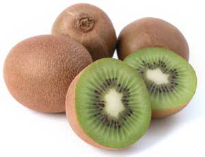 kiwifruit whole and sliced
